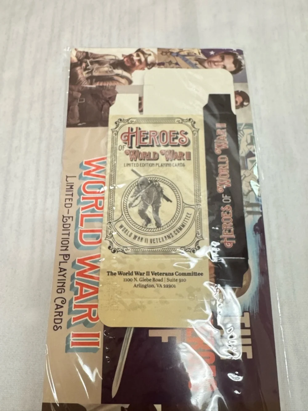 Heroes of World War II Limited Edition Playing Cards Sealed New - Picture 4 of 7